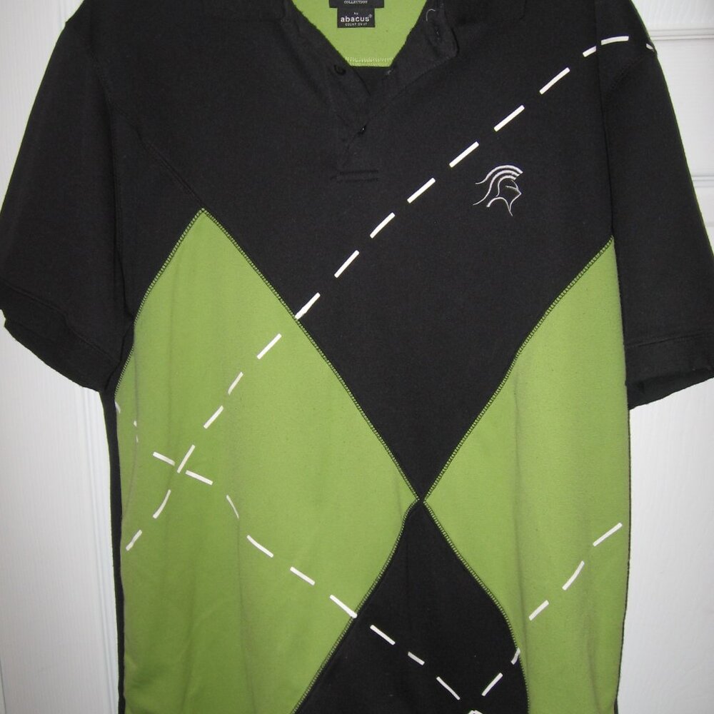Abacus Gary Player Collection Black/Green Polo Shirt Men's Size XL